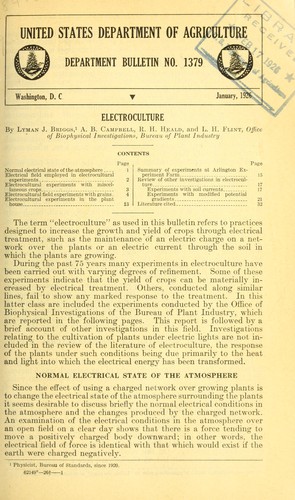 Electroculture By Lyman J. Briaes